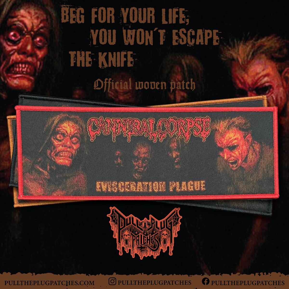 Cannibal Corpse - Evisceration Plague - Strip Patch