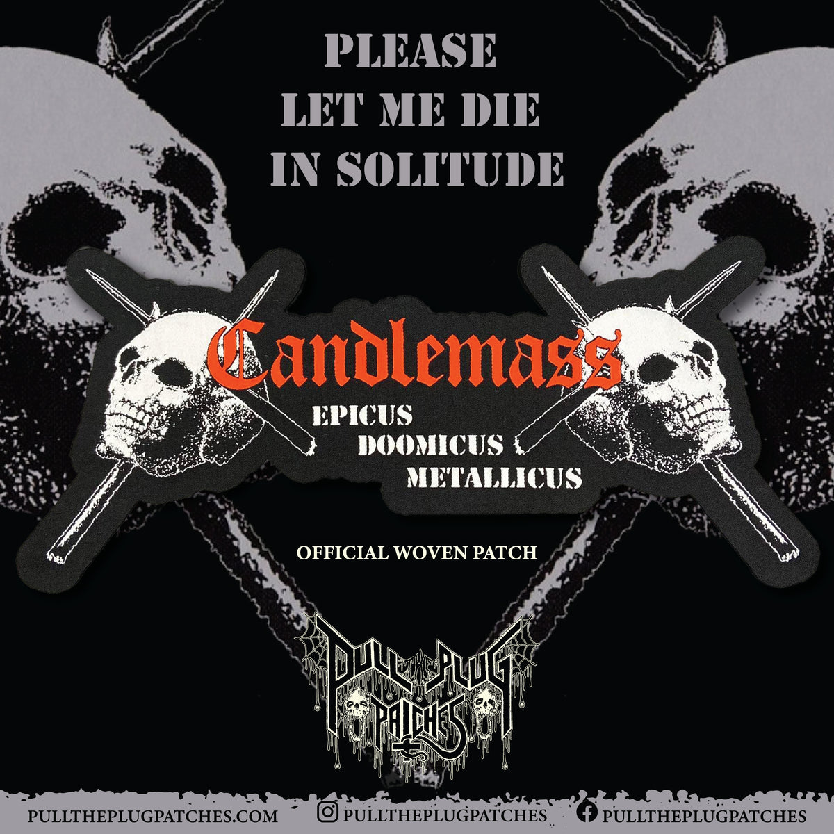 Candlemass - Epicus Doomicus Metallicus - Oversize Patch