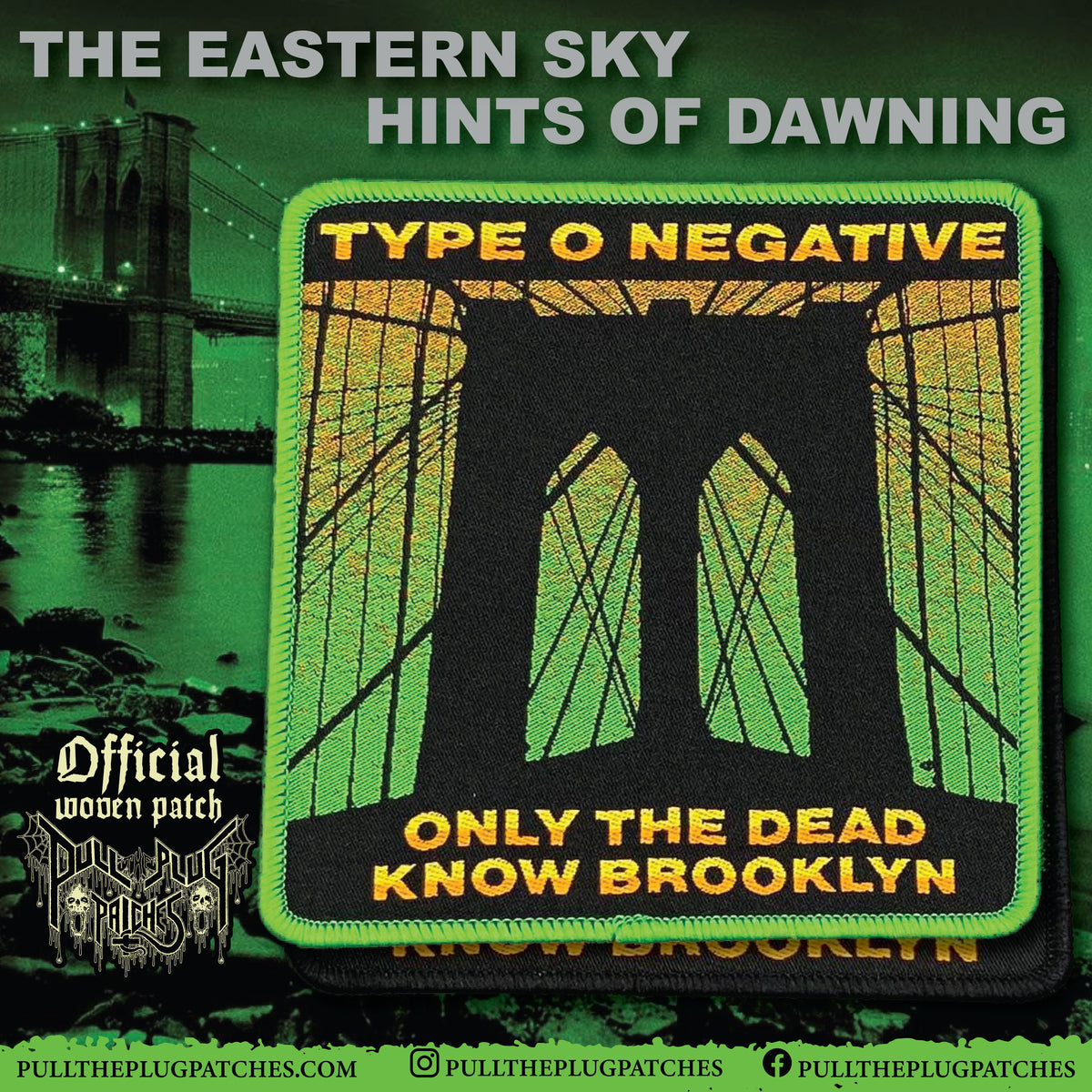 Type O Negative - Only The Dead Know Brooklyn - Patch