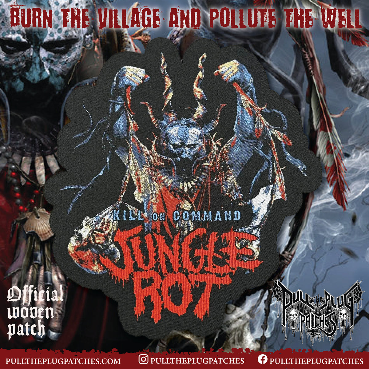 Jungle Rot - Kill On Command - Oversize Patch