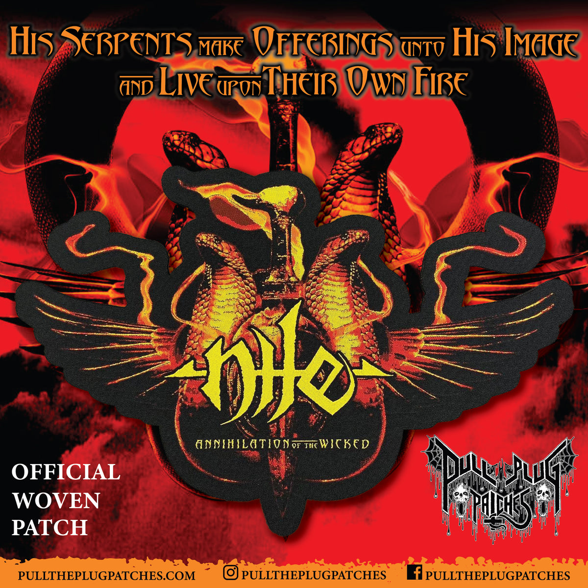 Nile - Annihilation of The Wicked - Oversize Patch